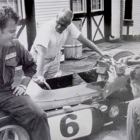Le réservoir supplémentaires greffé sur la Lotus 34 de Jimmy à Trenton en 1964
© Indianapolis Motor Sppedway